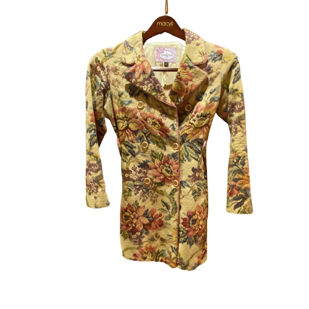 Vintage Yellow Floral Jacket